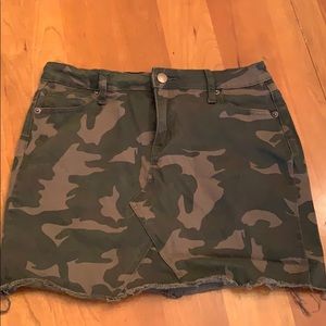 Altar’d State Camo Jean Skirt